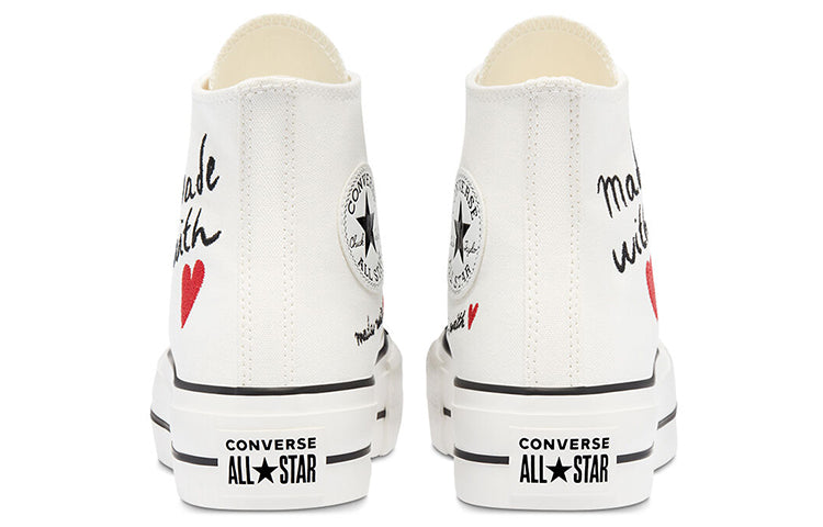 (WMNS) Converse Chuck Taylor All Star Lift High 'Valentine's Day - Vintage White' 571119C