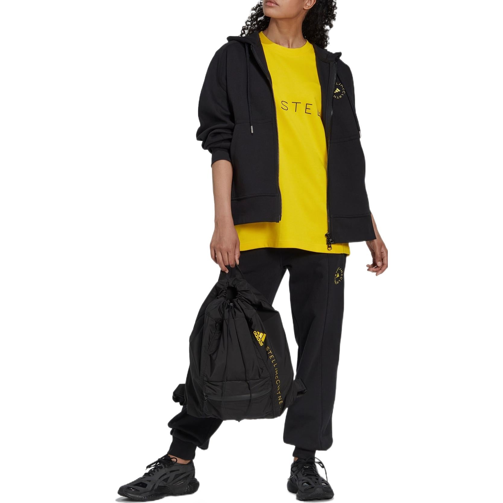 (WMNS) adidas by Stella McCartney Full-Zip Hoodie Asia Sizing 'Black' HI6061