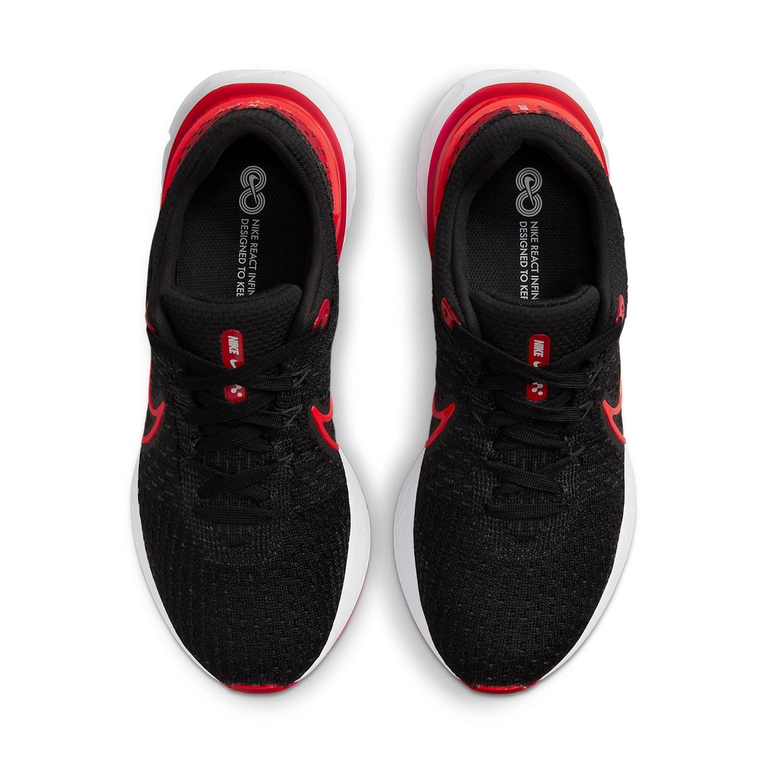 (WMNS) Nike React Infinity Run Flyknit 3 'Black Red' DD3024-008