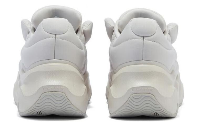 (WMNS) Li-Ning Puff Runner 'White Grey' AZGT072-2