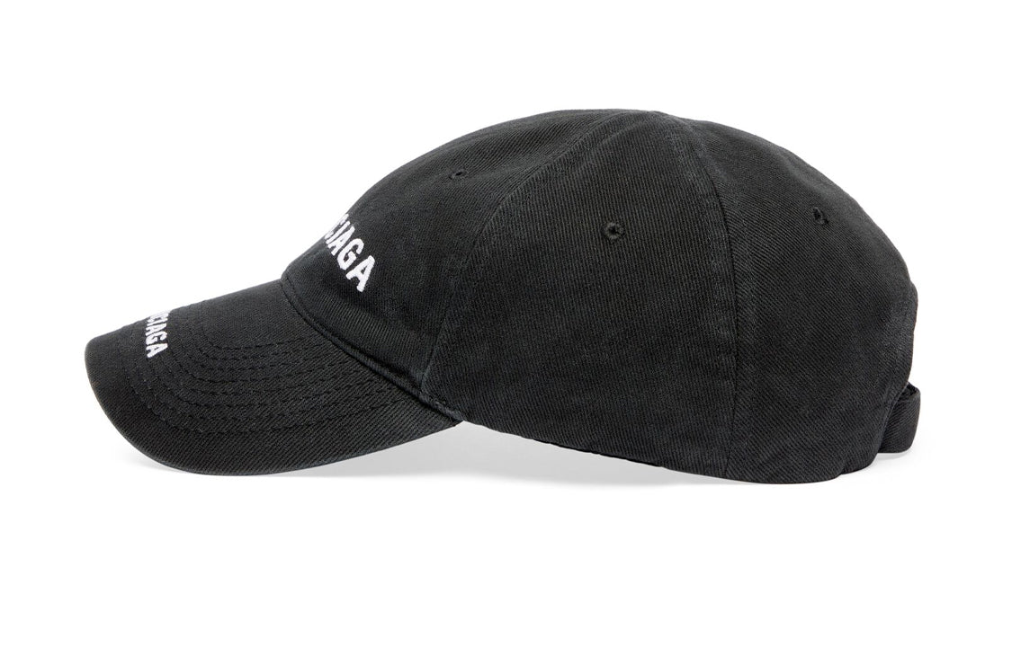 Balenciaga Double Logo Cap 'Black Faded' 744273410B21071