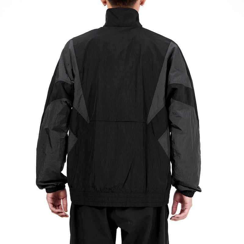 Men's adidas Sports Running Fitness Training Windproof Breathable Jacket Black HE0587
