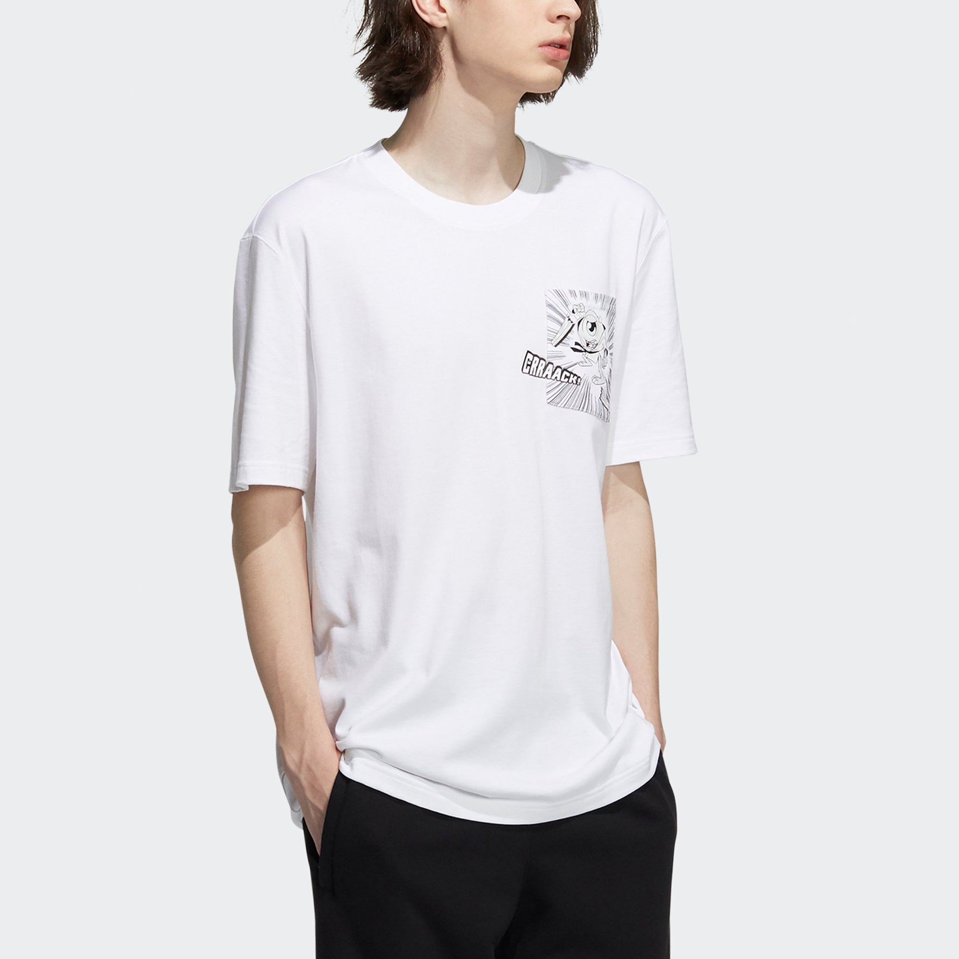 adidas originals x Disney Manga Ss Tee 1 Sports Short Sleeve Men's White HD9073