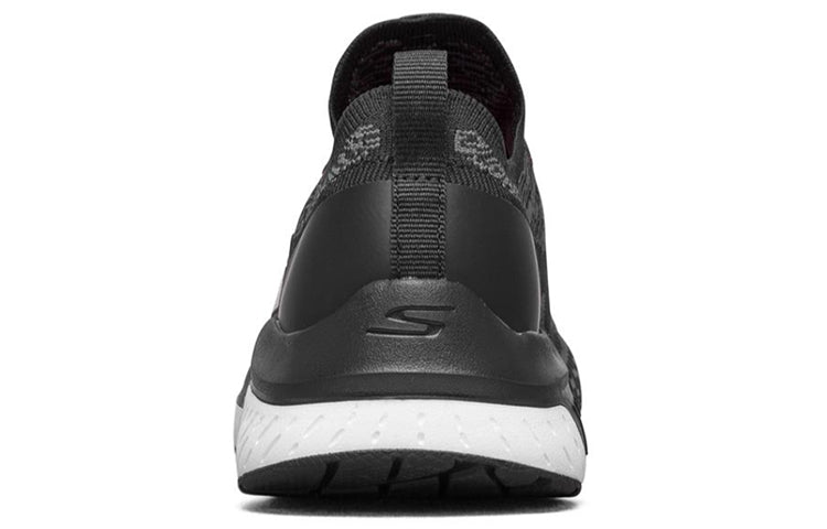 (WMNS) Skechers Go Run Steady Sports Shoes Black/White/Purple 16025-BKHP