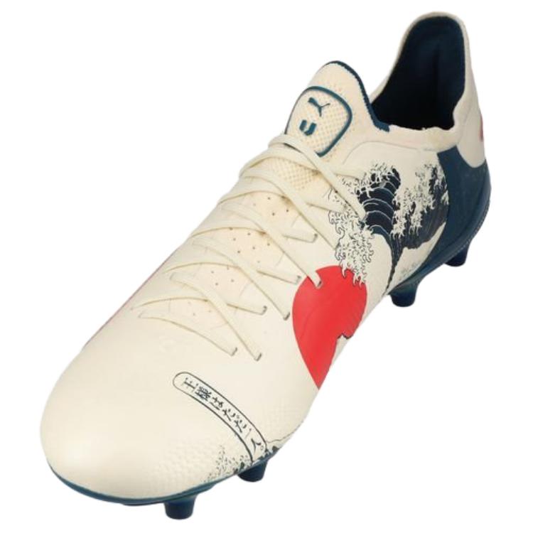 PUMA x Unisport King Ultimate FG 'Cream White Red' 108135-01
