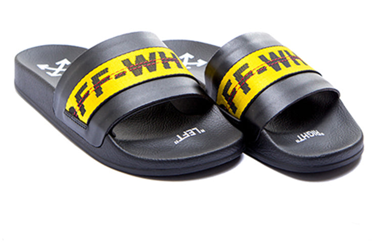 Off-White Sliders 'Black Yellow' OMIA088R20C220551060