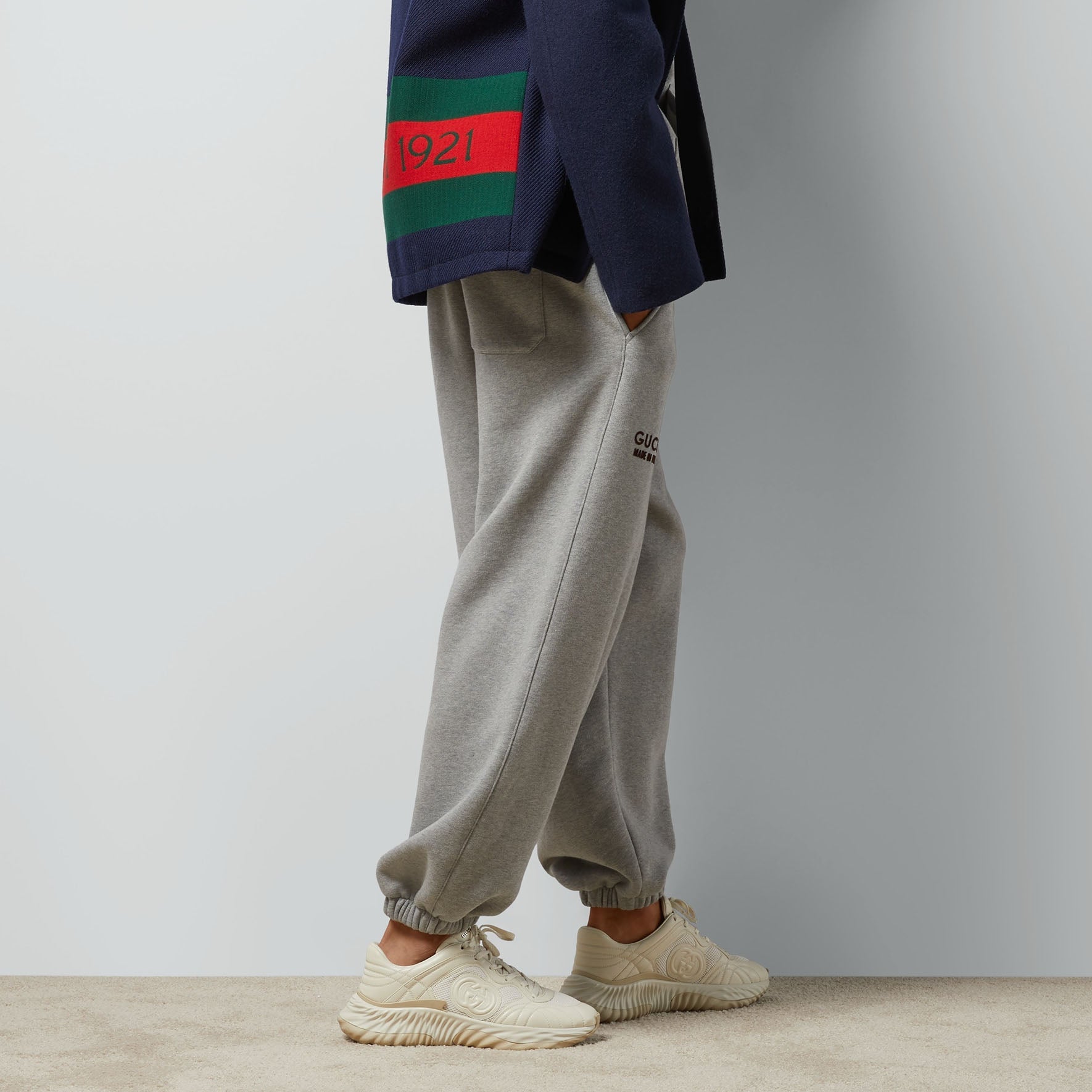 Gucci Cotton Sweattrouser With Print 'Grey' 768455-XJF3Y-1230
