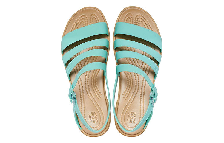 (WMNS) Crocs Tulum Sandals Green 206107-3U3