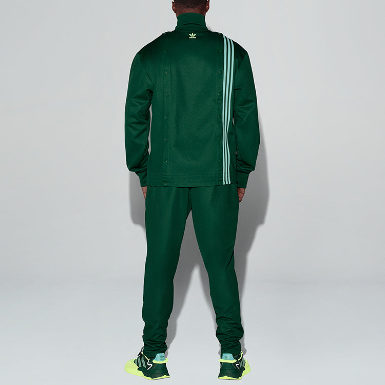 adidas originals x IVY PARK Crossover Stripe Sports Jacket Couple Style Grass Green GV1582