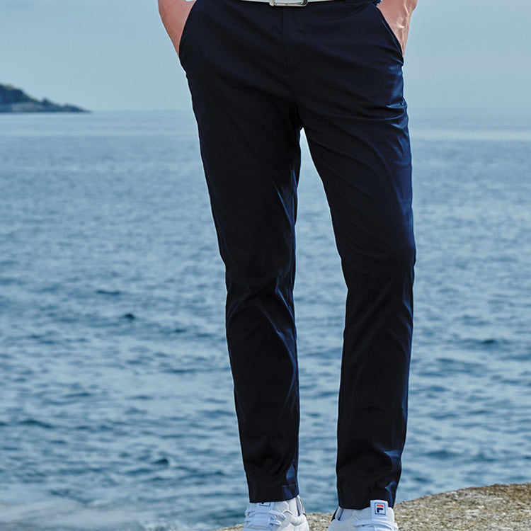 FILA Straight Woven Casual Pants Blue F61M028806F-NV