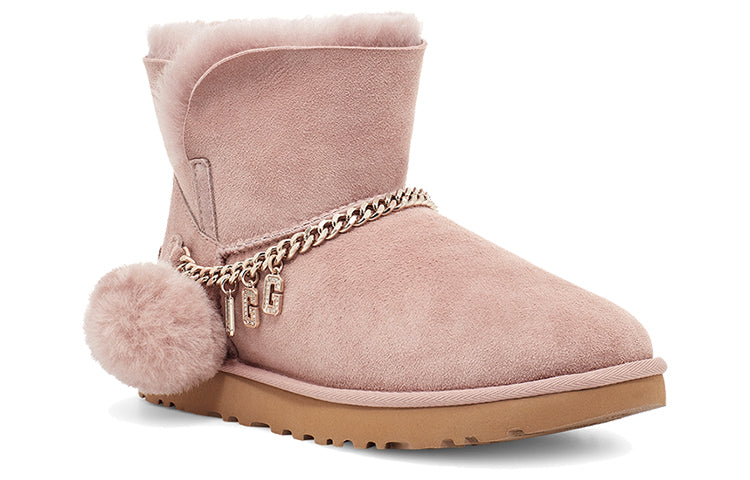(WMNS) UGG Classic Charm Mini Stay Warm Fleece Lined Pink 1112493-DUS