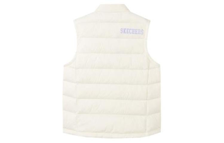 (GS) Skechers SKX Down Vest 'White Purple Pink' P422G012