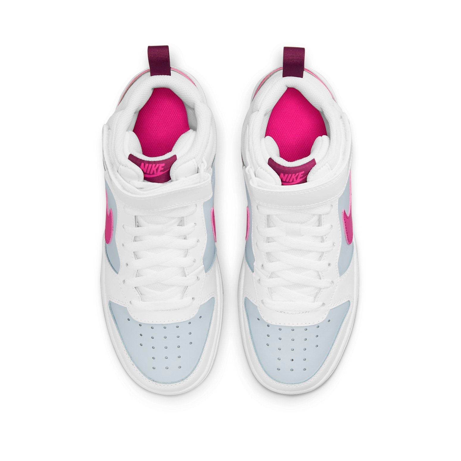 (GS) Nike Court Borough Mid 2 'White Sangria Pink Prime' CD7782-006