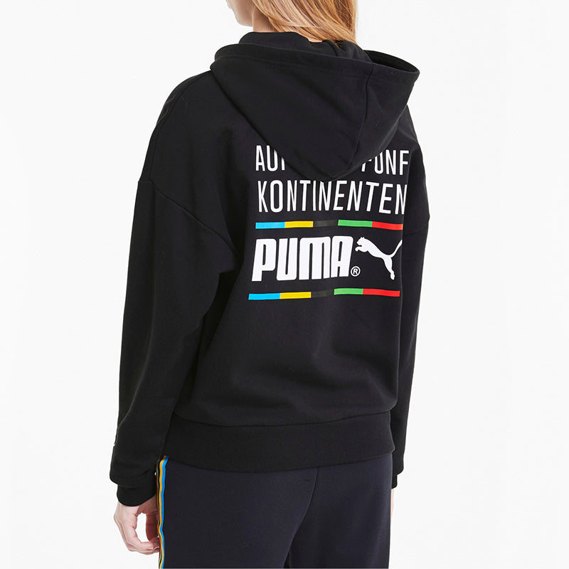 (WMNS) PUMA Tailored For Sport Hoodie 'Black White' 599056-51