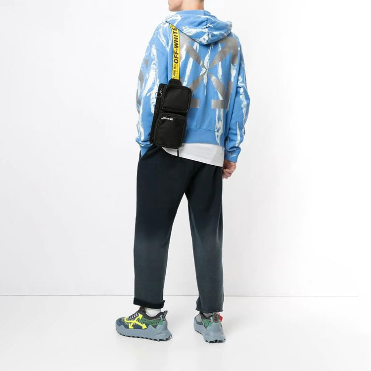 Men's Off-White Reflective Arrow Tie Dye Blue OMBB037T20FLE0160180
