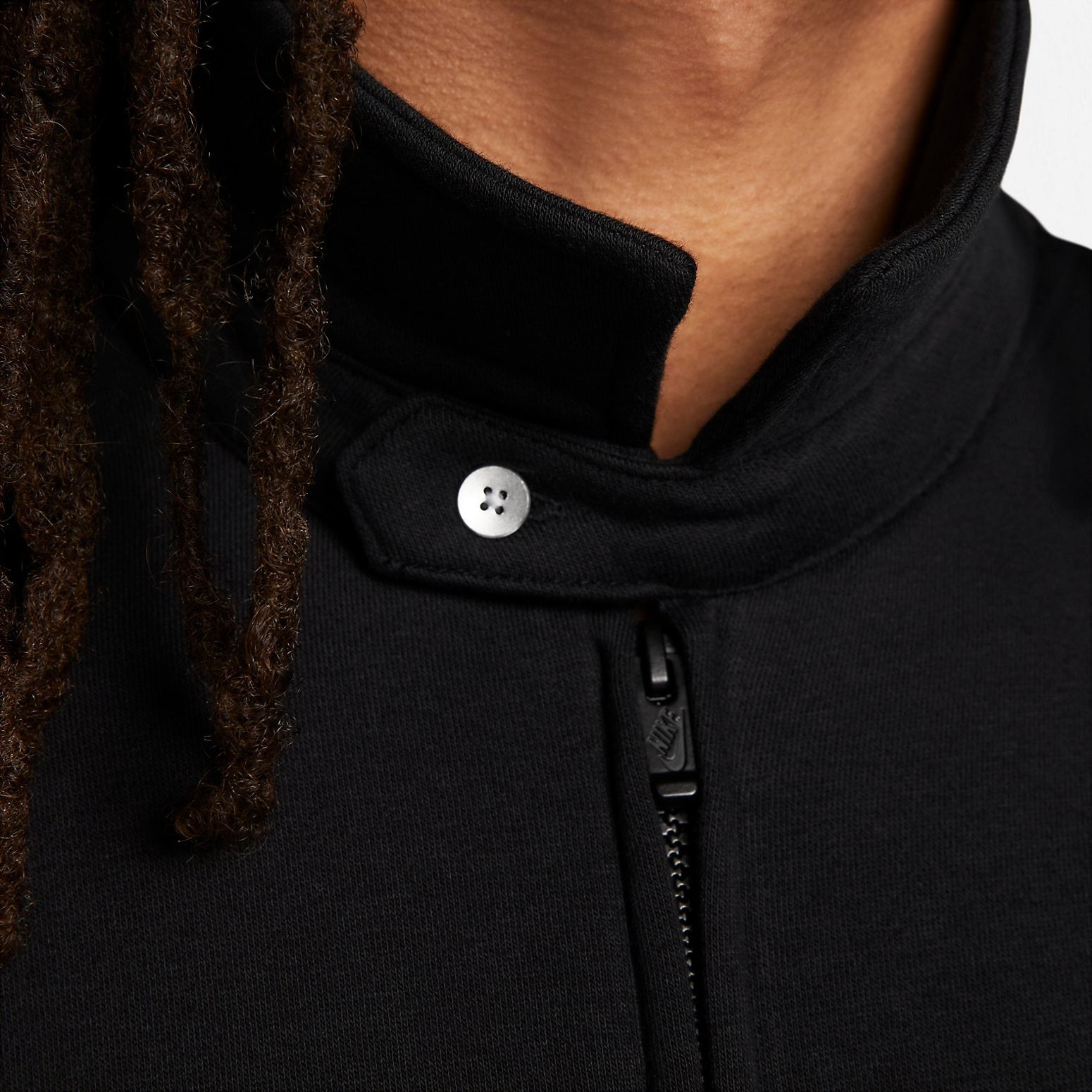 Nike Club Fleece Harrington Jacket 'Black' DX0539-010