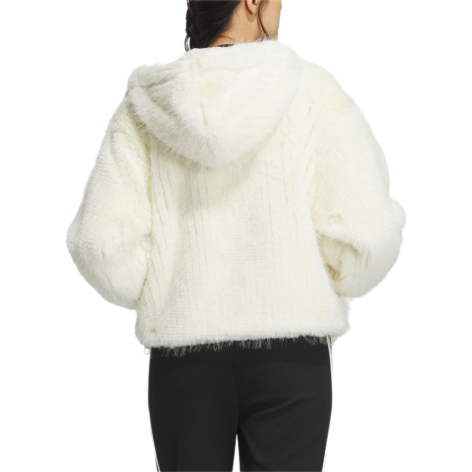 (WMNS) adidas Originals X Feifei Ruan CNY FUR Jackets Asia Sizing 'White' IX4225