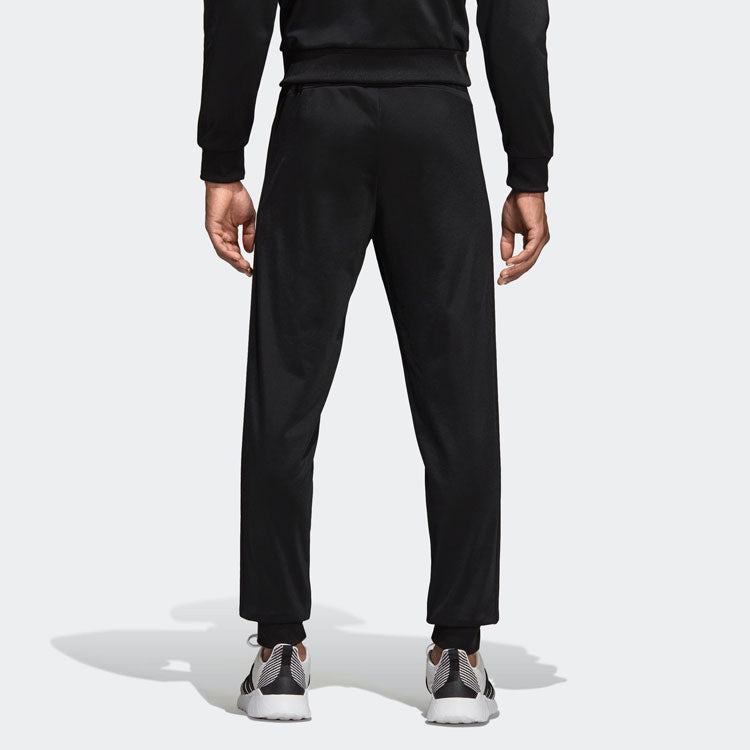 adidas Essentials 3-Stripes Tapered Tricot Pants Black DU0455