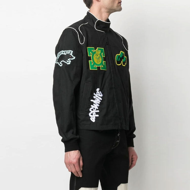 Off-White SS21 Logo Jacket Ordinary Version Black OMEA285S21FAB0011001