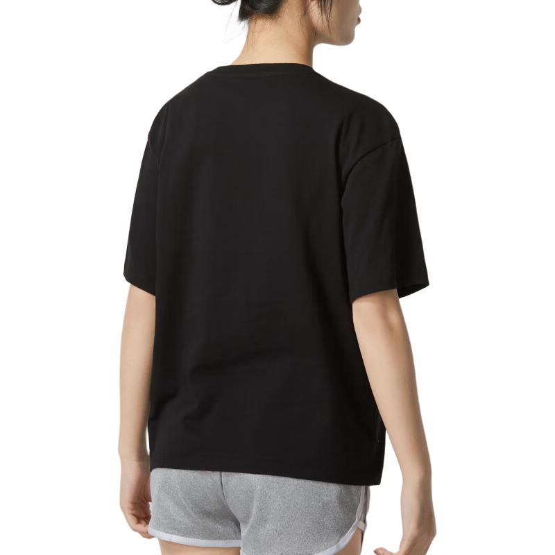 (WMNS) PUMA Graphic Sport T-Shirt 'Black Grey' 682164-01