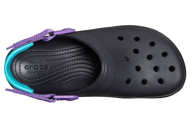 Crocs Classic Clog Black Purple Sandals 'Black Purple' 206340-09V
