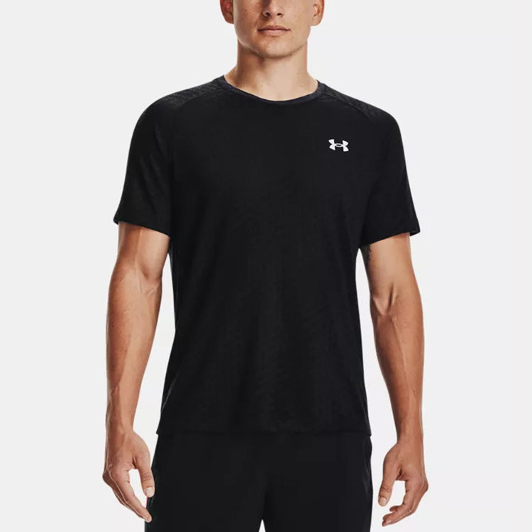 Men's Under Armour Streaker Runclipse Casual Sports Breathable Short Sleeve Black 1361473-001