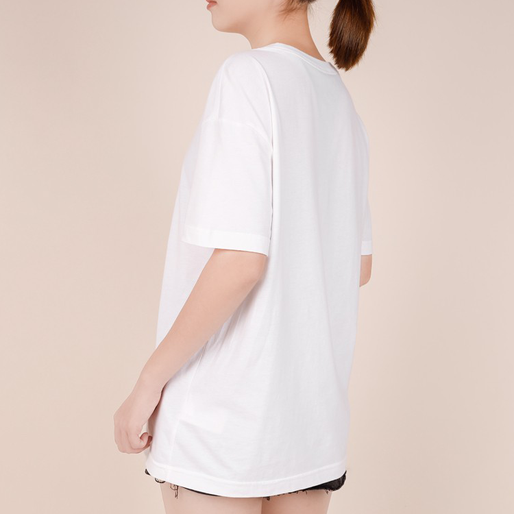 (WMNS) Nike logo Printing Casual Sports Short Sleeve White CW2857-101
