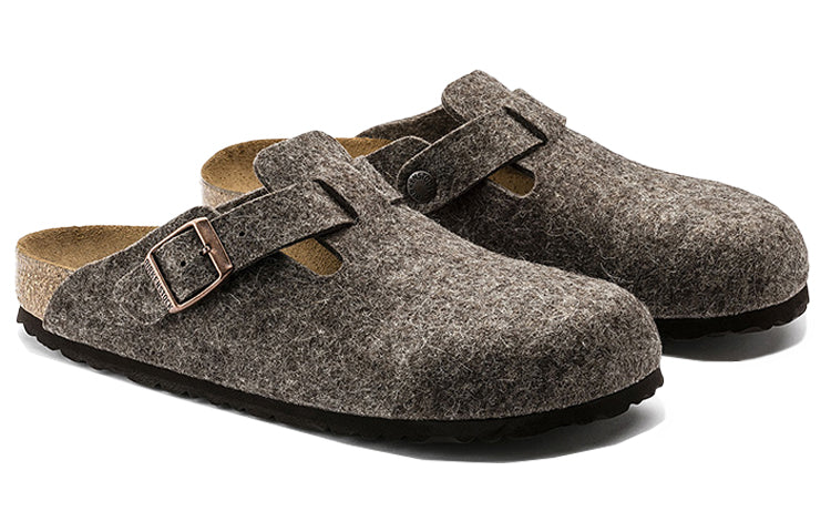 Birkenstock Boston Wool Felt Sandals 'Cacao' 0160583
