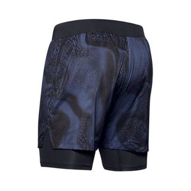 Under Armour Qualifier SpeedPocket 2-in-1 Shorts 'Legend Ink' 1353162-497