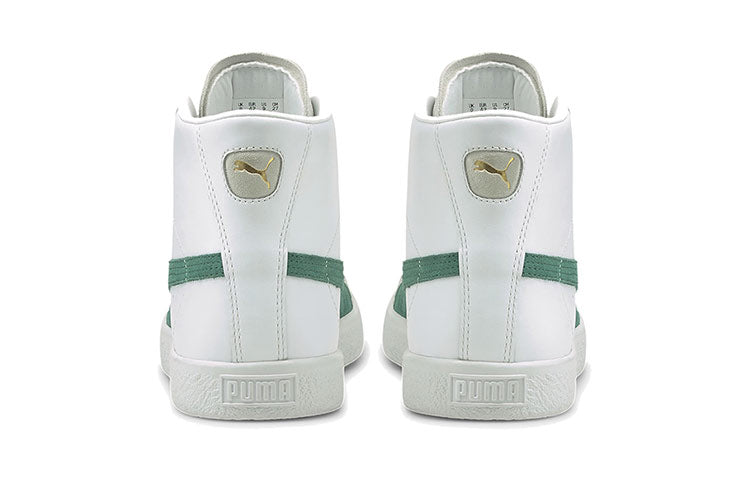 PUMA Basket Mid Shoes Vintage White/Green/Grey 381245-02