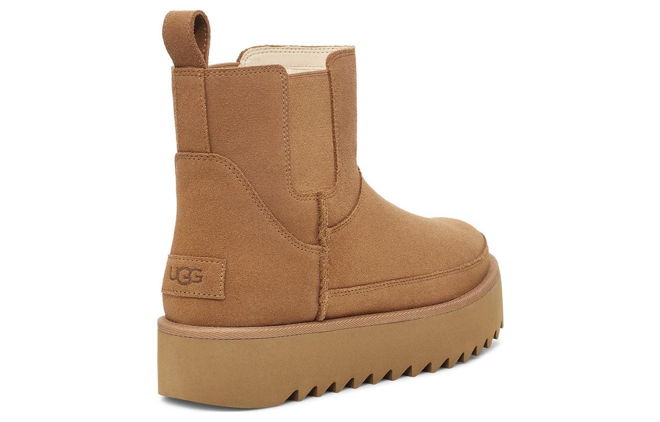 (WMNS) UGG Classic Chelsea Platform Mini Boot 'Chestnut' 1158051-CHE