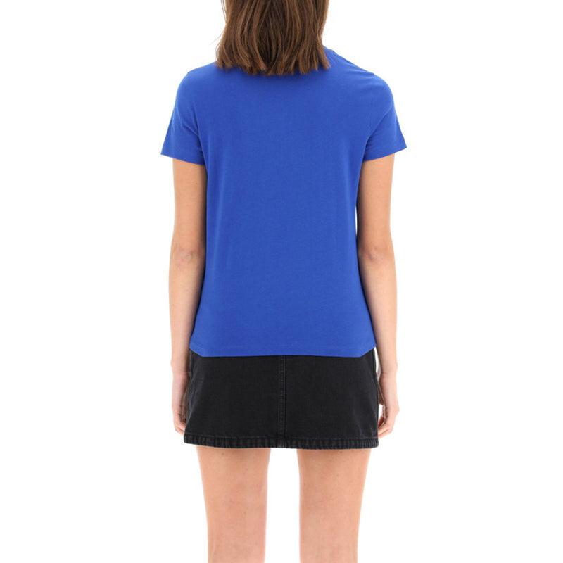 KENZO Cotton Round Neck Short Sleeve Logo Casual Royal blue FA62TS8414SJ-71