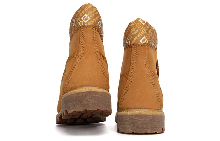 Timberland Premium 6 Inch Waterproof Boots 'Wheat and Logo Print' A2B1X231