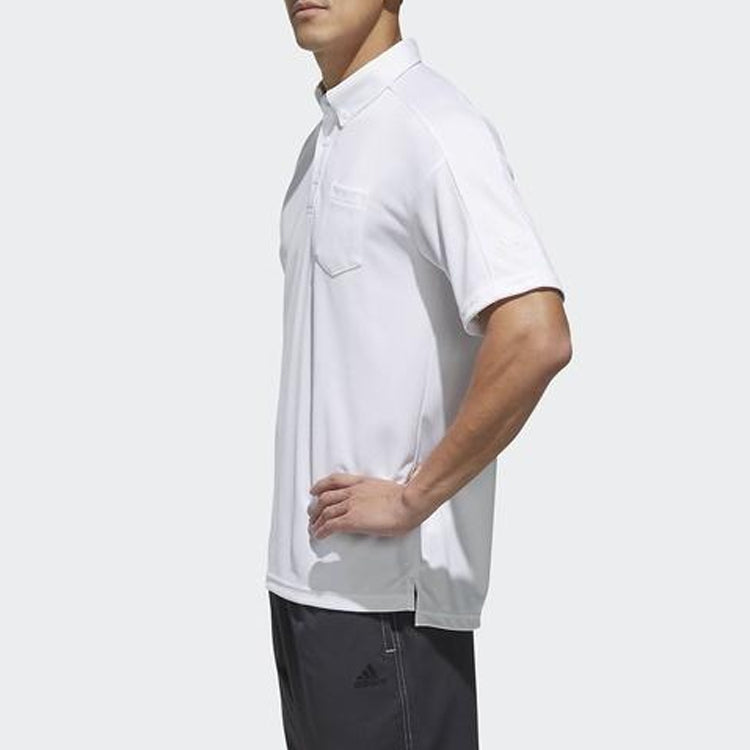 adidas M S2S Sc Tero P Chest Pocket Short Sleeve Polo Shirt White DV0987