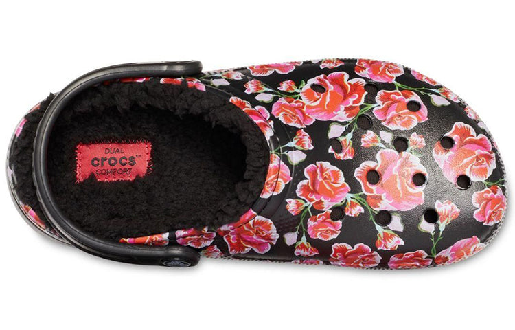 Crocs Classic Stay Warm Cozy Sports Unisex Black Red Sandals 'Black Red' 205324-643