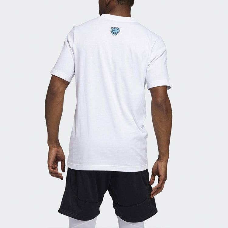 adidas Donovan Crayola Basketball Sports Short Sleeve White GN7911