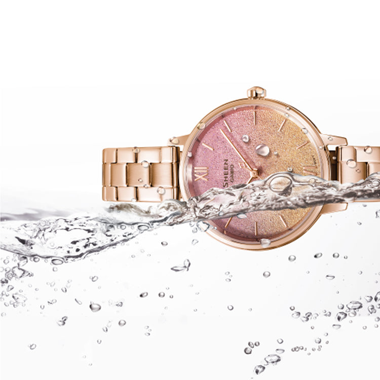 (WMNS) CASIO Analog 'Gradient Rose Gold'  SHE-4548PG-4A