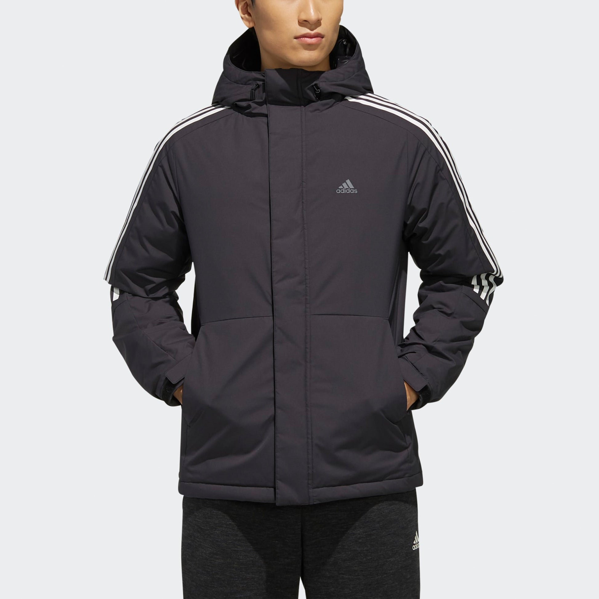 adidas 3ST Down Jkt Outdoor Sports Down Jacket Black EH3995
