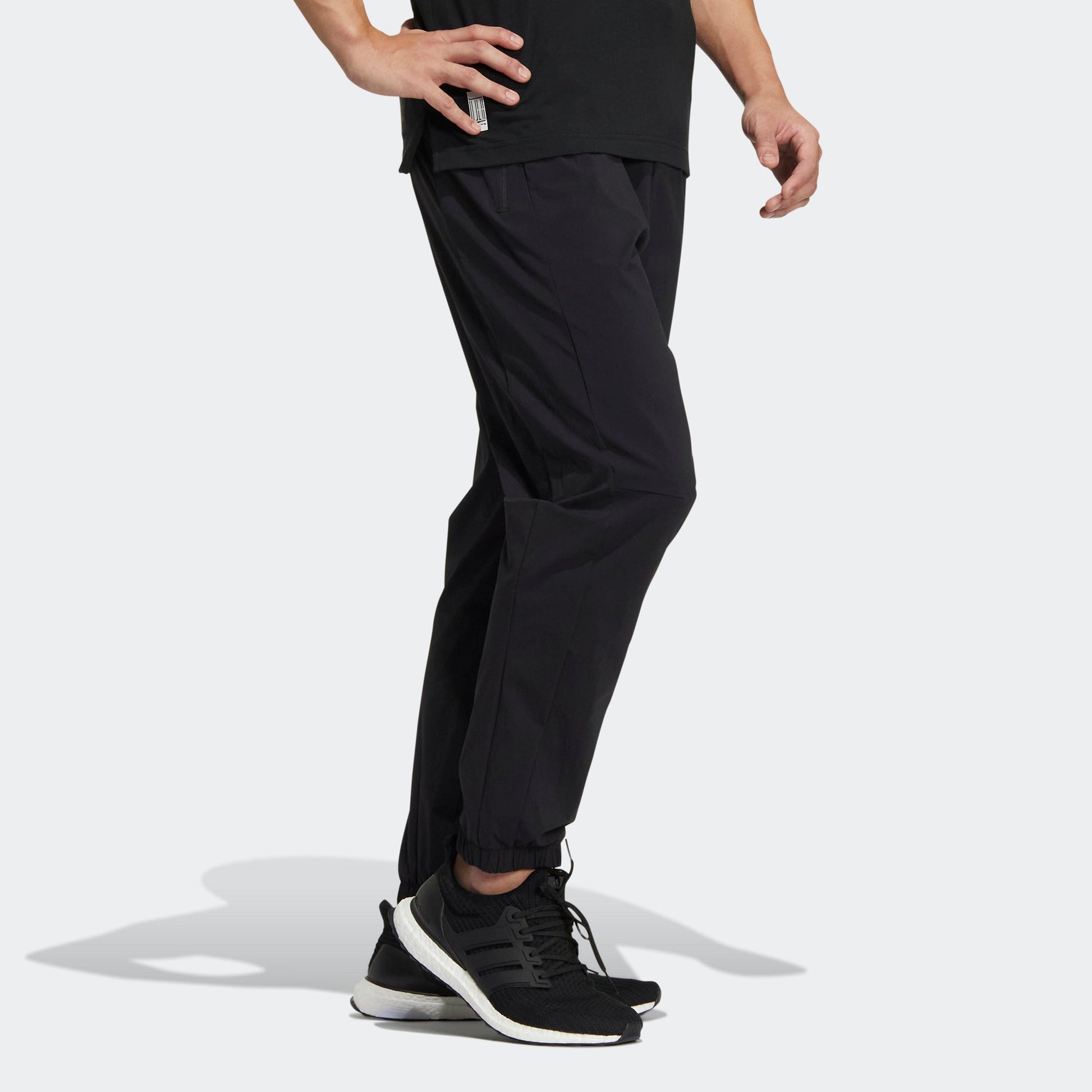 adidas Wj Wv Pnt Casual elastic band Sports Bundle Feet Pants Black HE5125