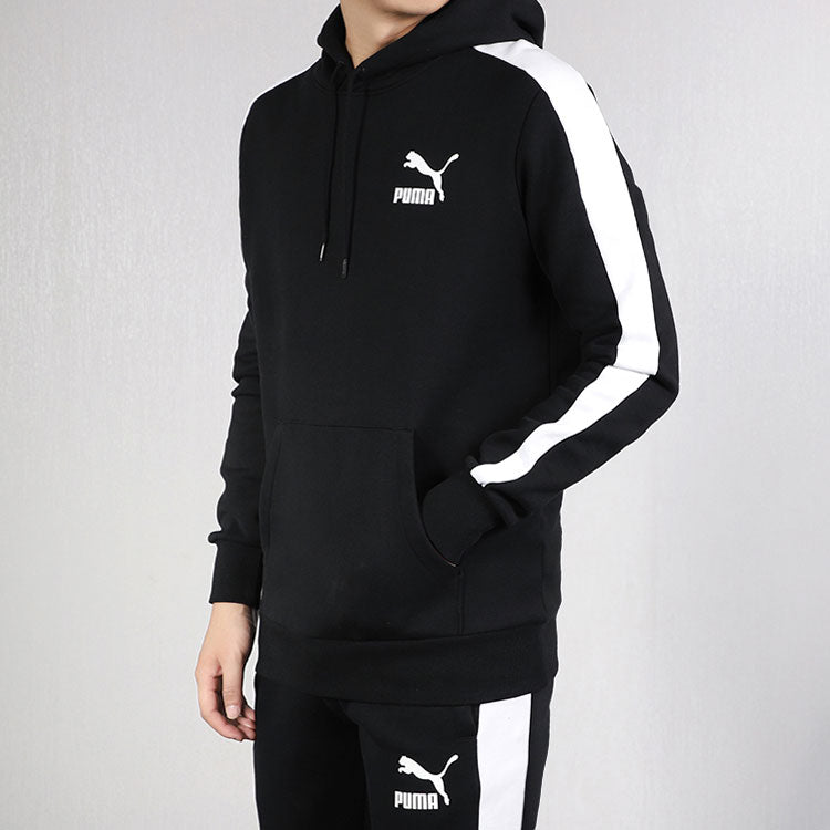 PUMA T7 Fleece Lined Splicing Sleeve Sports Black 595922-01