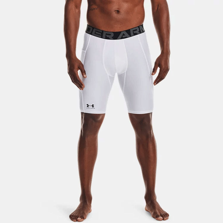 Under Armour HeatGear Pocket Long Shorts 'White' 1361602-100