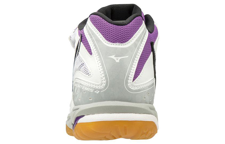 Mizuno Wave Artemis 4 MID 'White Black Purple' V1GC185809
