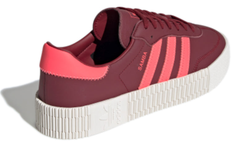 (WMNS) adidas Sambarose W 'Dark Red White' EE7045