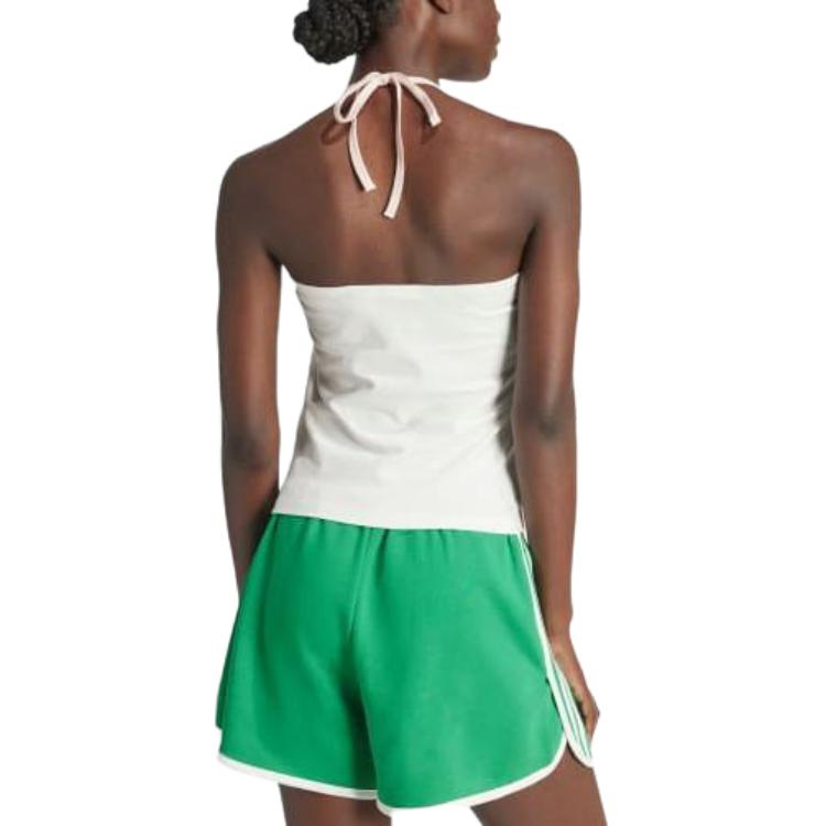 (WMNS) adidas Fashion Graphics Floral Halter Neck Top Asia Sizing 'White' IS2424