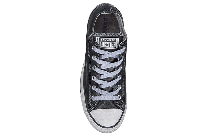 Converse Chuck Taylor All Star Leather Smoke Low Top 'Black White' 165764C