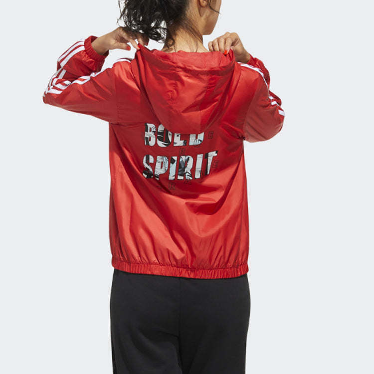(WMNS) adidas neo x Hua Mulan Printing Jacket Red GK5897