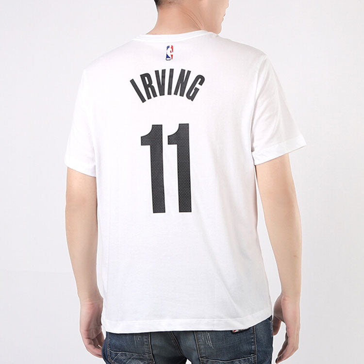 Nike Dri-FIT NBA 19-20 Brooklyn Nets 11 Irving Tee White BV8746-100