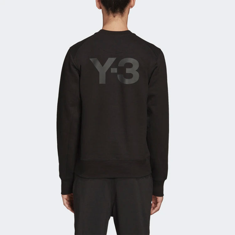 Men's Y-3 SS21 Logo Printing Round Neck Black FN3371
