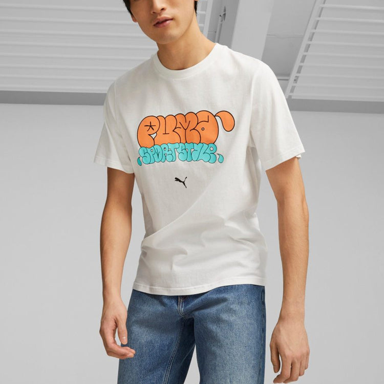 PUMA Graphics Graffiti T-Shirts 'White' 622553-02