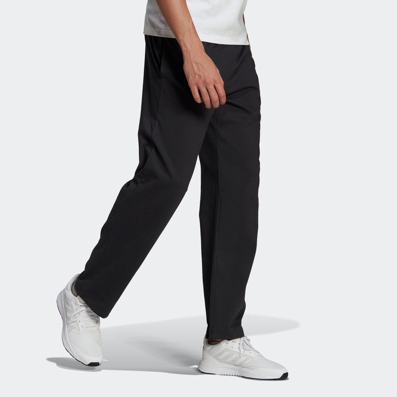 adidas Knit Casual Sports Pants Gym Long Pants Black GK9017
